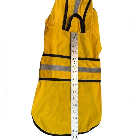 HDE Size Medium Yellow Polyester Raincoat for Pets - Picture 6 of 7